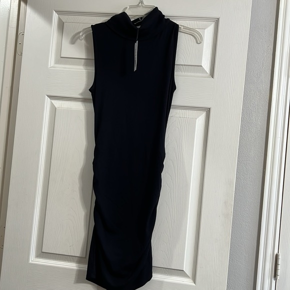 Michael Stars Macy High Neck Ultra Rib Black - Picture 2 of 11